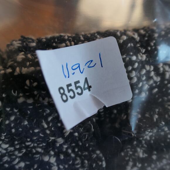 Chaps Nubby Sweater Dress Women 10 Knit Heather Black Cozy Autumncore Soft Girl - Picture 10 of 11